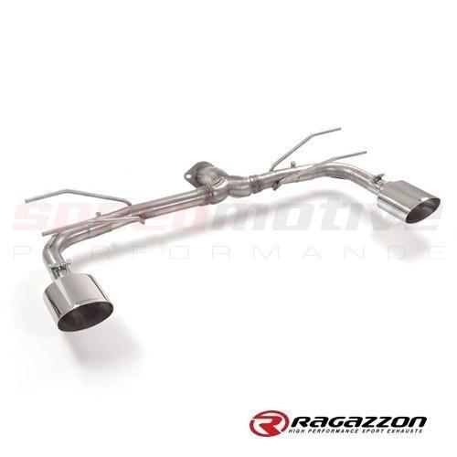 Fiat 124 Spider Ragazzon Axle Back Dual 90 MM Tips